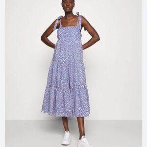 Madewell Tie Strap Floral Dress Size Small